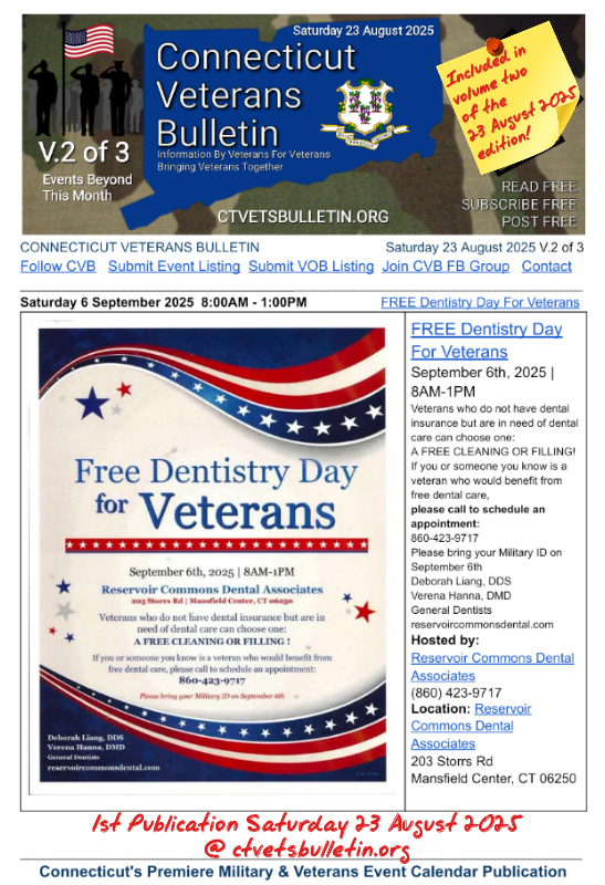 FREE Dentistry Day For Veterans