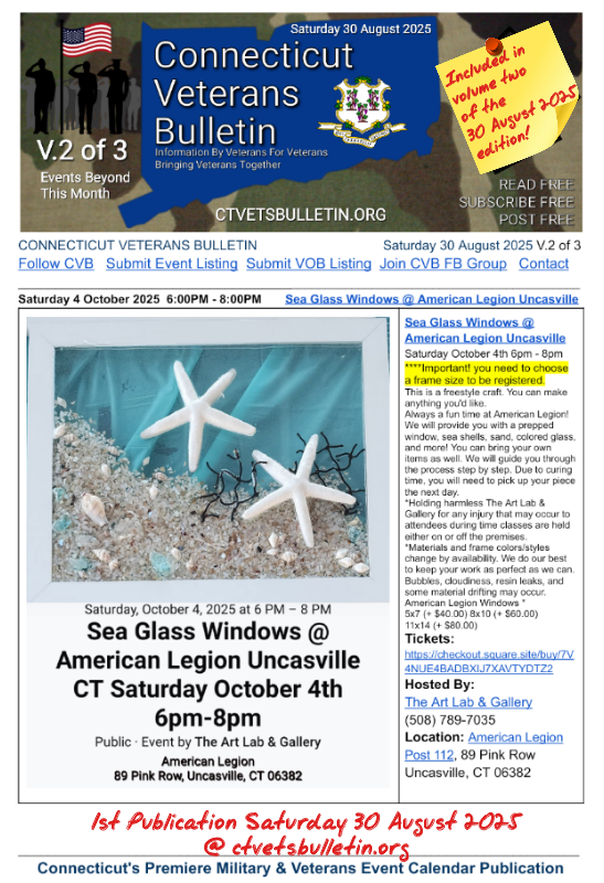 Sea Glass Windows @ American Legion Uncasville