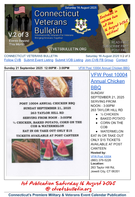 VFW Post 10004 Annual Chicken BBQ