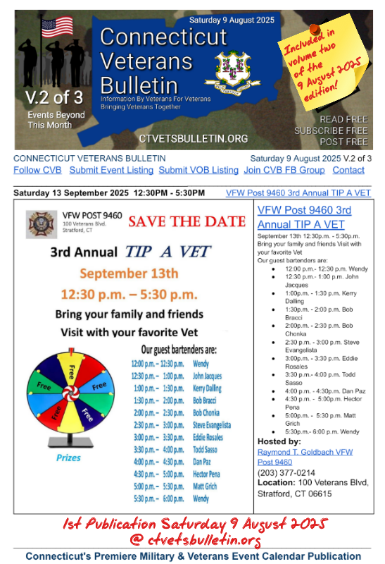 VFW Post 9460 3rd Annual TIP A VET