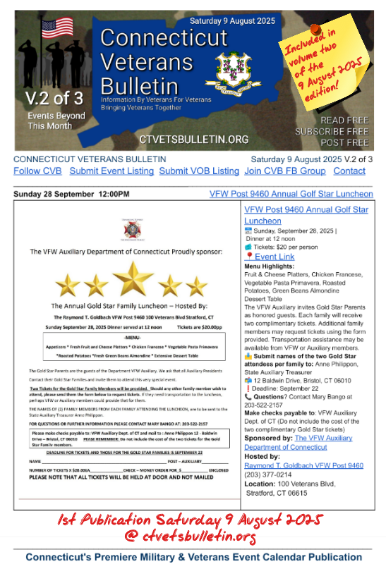 VFW Post 9460 Annual Golf Star Luncheon