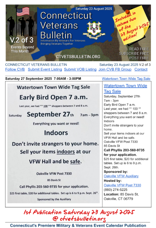 Watertown Town Wide Tag Sale