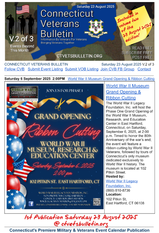 World War II Museum Grand Opening & Ribbon Cutting