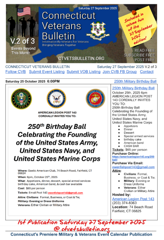 250th Military Birthday Ball
