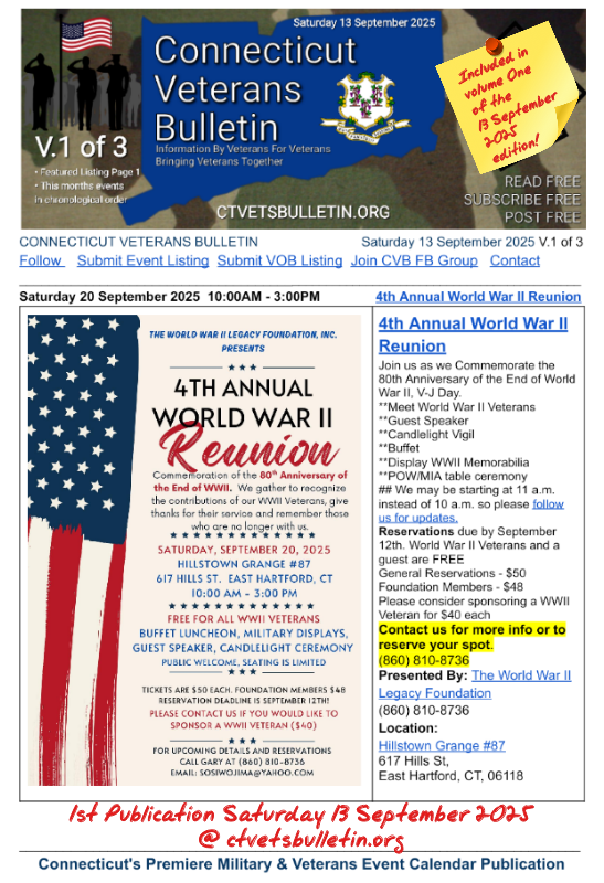 4th Annual World War II Reunion