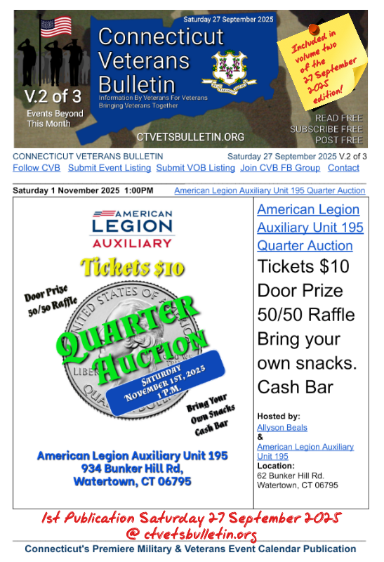 American Legion Auxiliary Unit 195 Quarter Auction