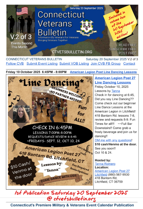 American Legion Post 27 Line Dancing Lessons
