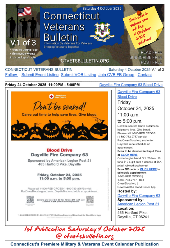 Dayville Fire Company 63 Blood Drive