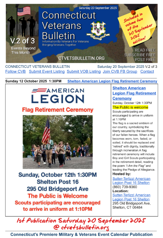 Shelton American Legion Flag Retirement Ceremony