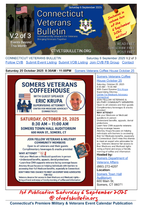 Somers Veterans Coffee House October 25