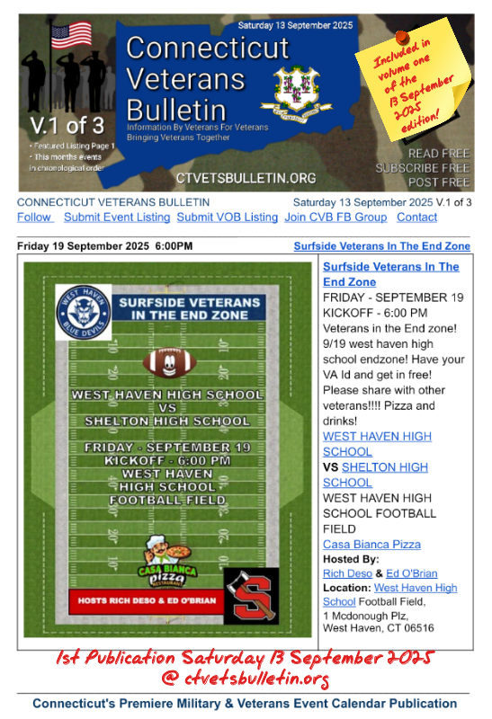 Surfside Veterans In The End Zone