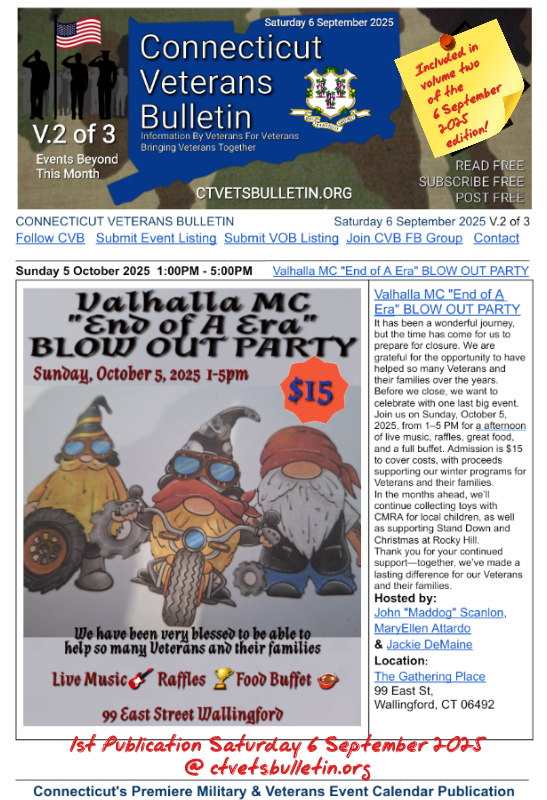 Valhalla MC End of A Era BLOW OUT PARTY