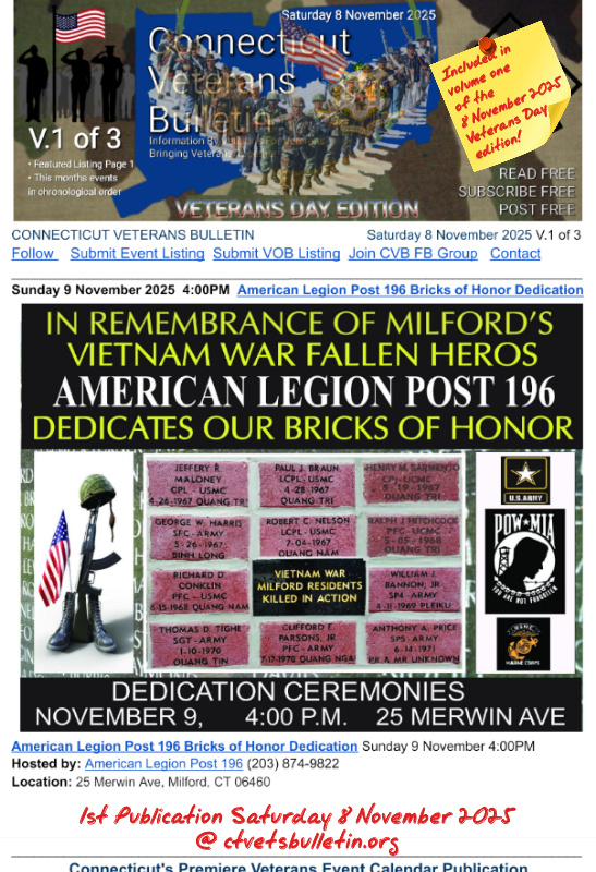 American Legion Post 196 Bricks of Honor Dedication