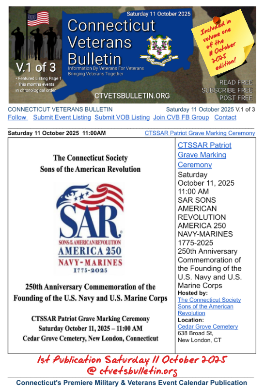 CTSSAR Patriot Grave Marking Ceremony