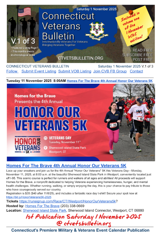 Homes For The Brave 4th Annual Honor Our Veterans 5K