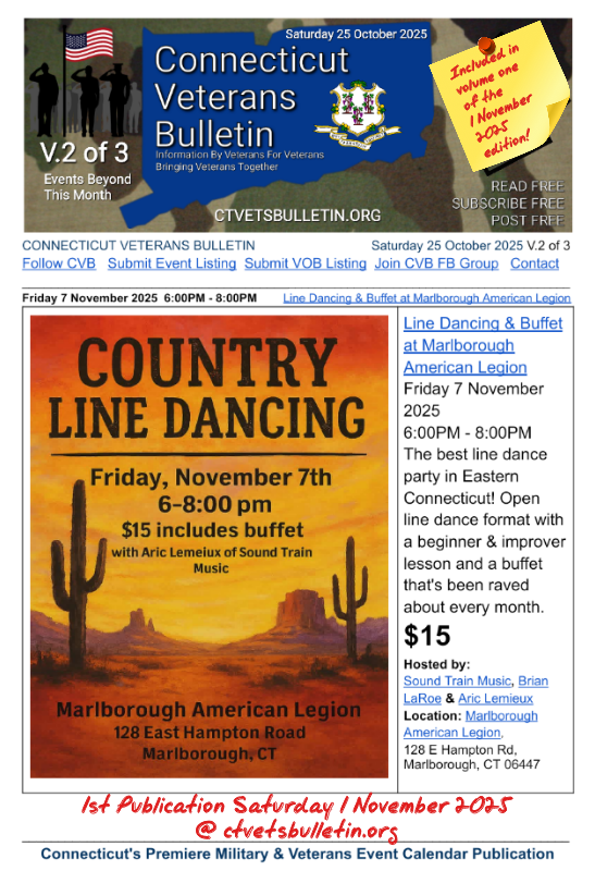 Line Dancing & Buffet at Marlborough American Legion