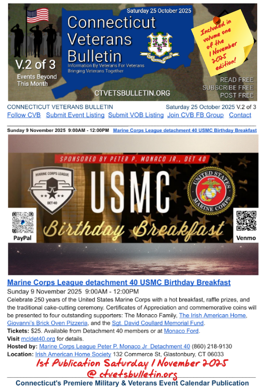 Marine Corps League detachment 40 USMC Birthday Breakfast