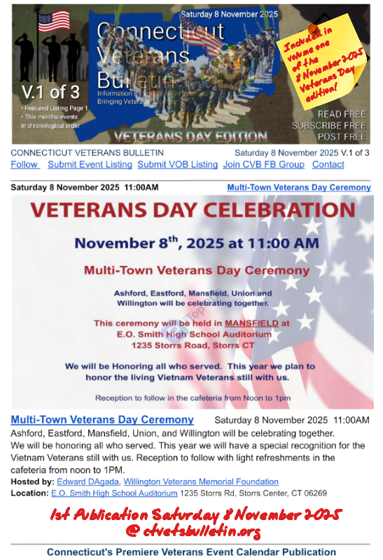 Multi-Town Veterans Day Ceremony