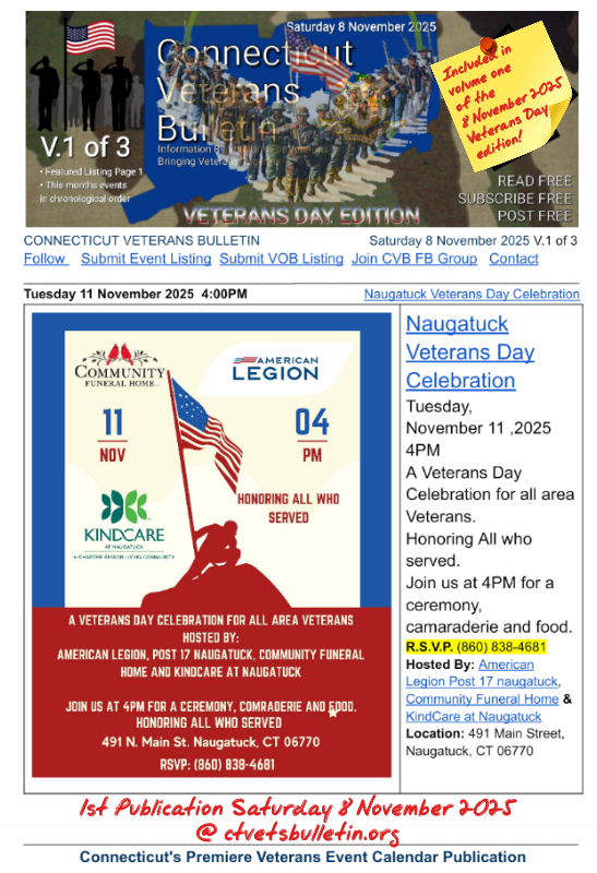 Naugatuck Veterans Day Celebration