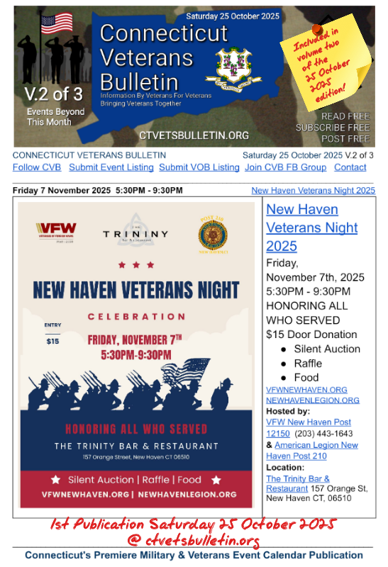 New Haven Veterans Night 2025