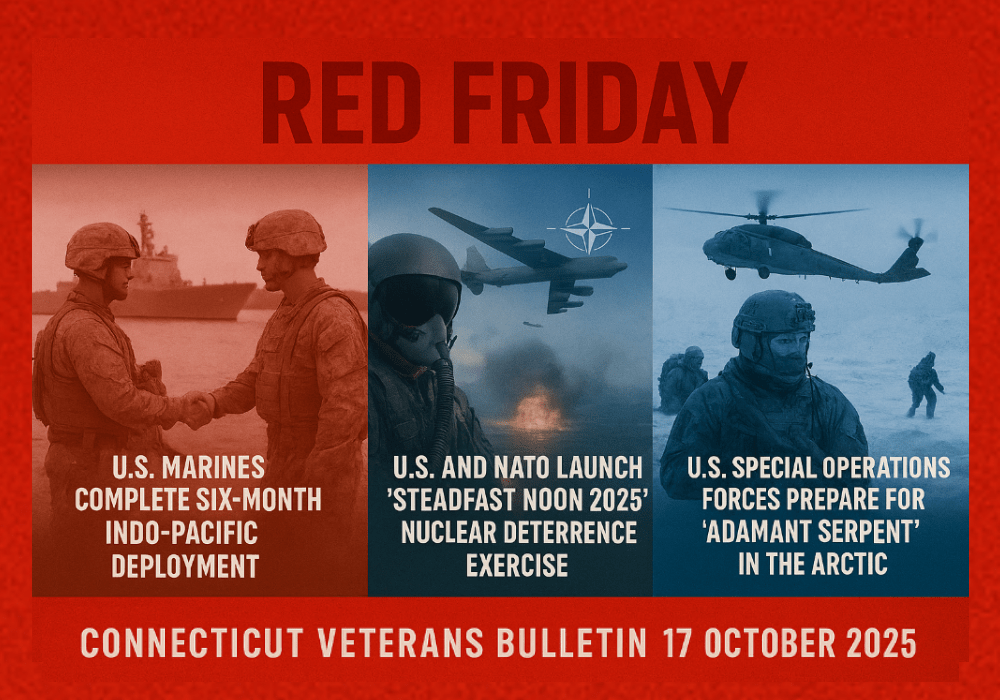 R.E.D. Friday, Standing Watch Across the Globe: America’s Service Members Demonstrate Unyielding Readiness 17 October 2025