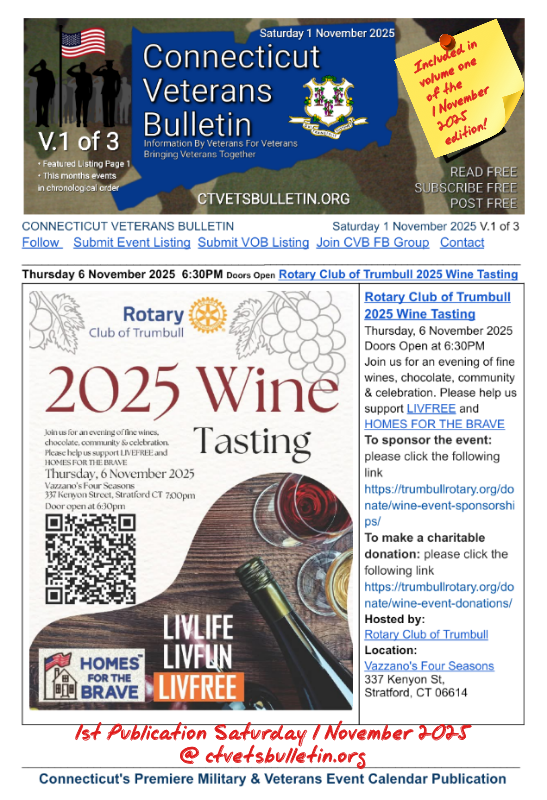 Rotary Club of Trumbull 2025 Wine Tasting