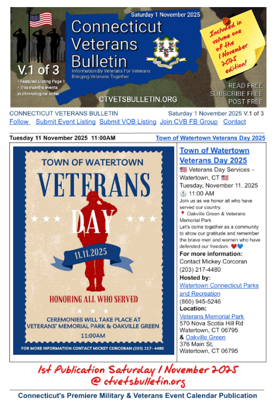 Town of Watertown Veterans Day 2025