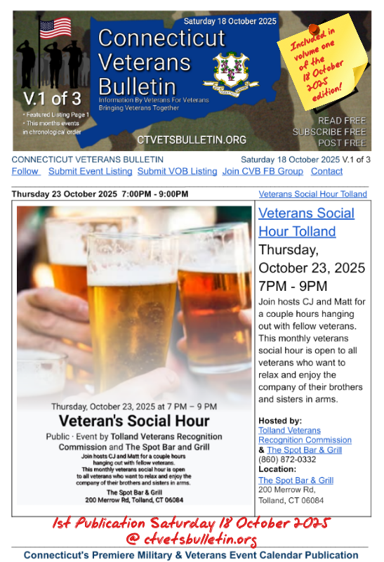 Veterans Social Hour Tolland