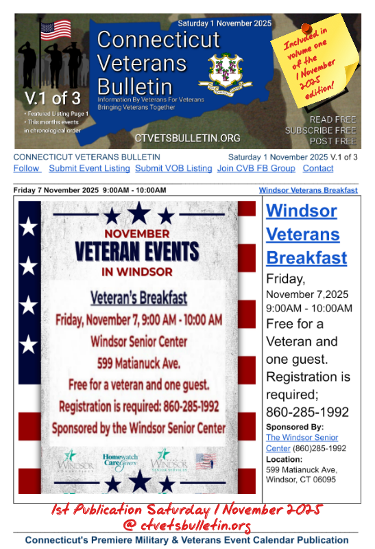 Windsor Veterans Breakfast