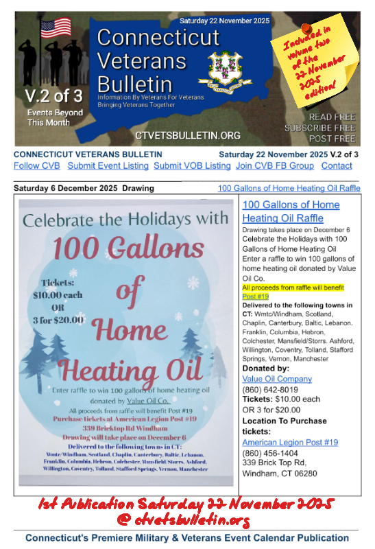 100 Gallons of Home Heating Oil Raffle
