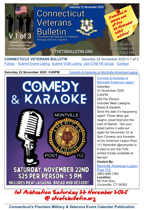 Comedy & Karaoke at Montville American Legion