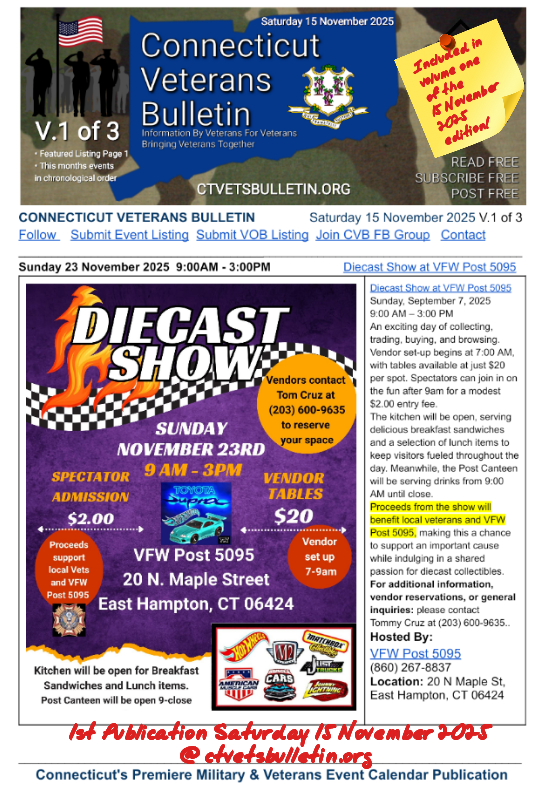 Diecast Show at VFW Post 5095