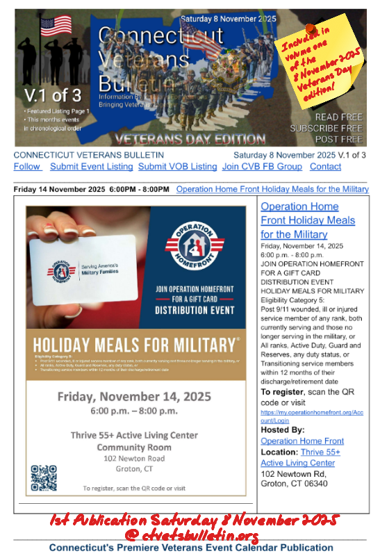 Operation Home Front Holiday Meals for the Military