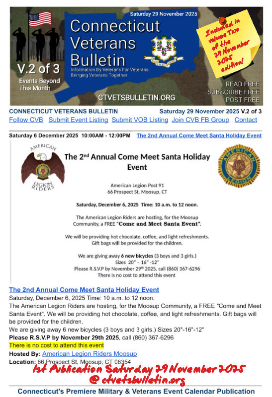 The 2nd Annual Come Meet Santa Holiday Event