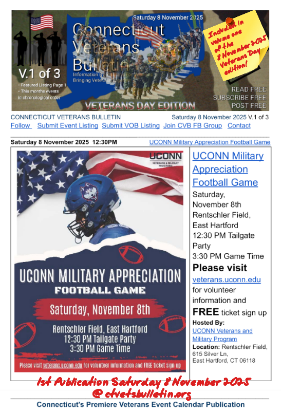 UCONN Military Appreciation Football Game