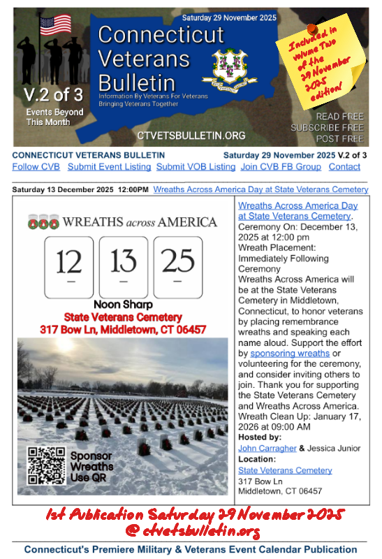 Wreaths Across America Day at State Veterans Cemetery