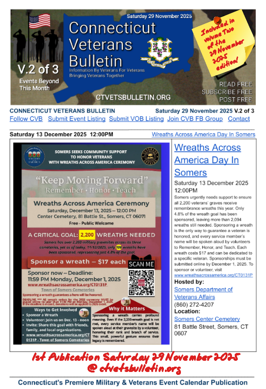 Wreaths Across America Day In Somers