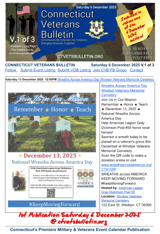 Wreaths Across America Day Windsor Veterans Memorial Cemetery