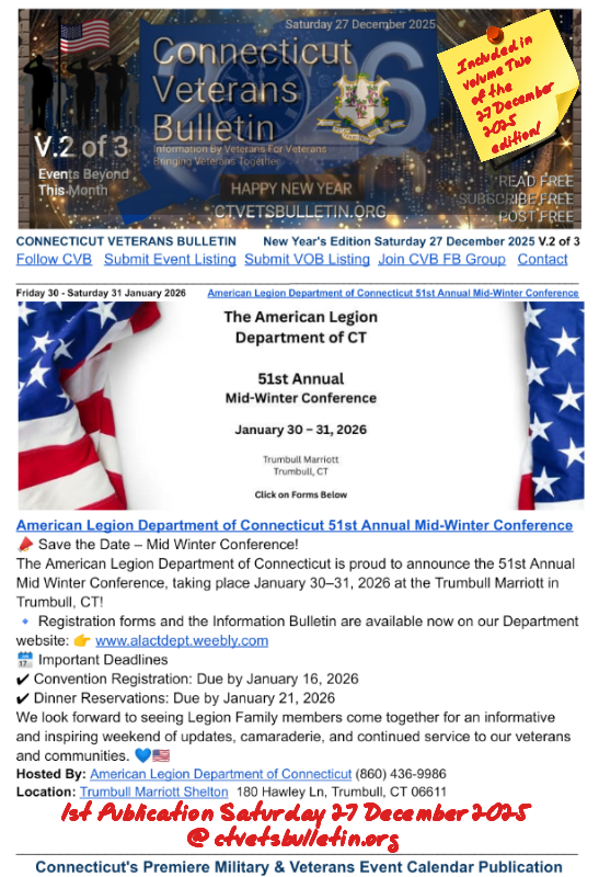 American Legion Department of Connecticut 51st Annual Mid-Winter Conference