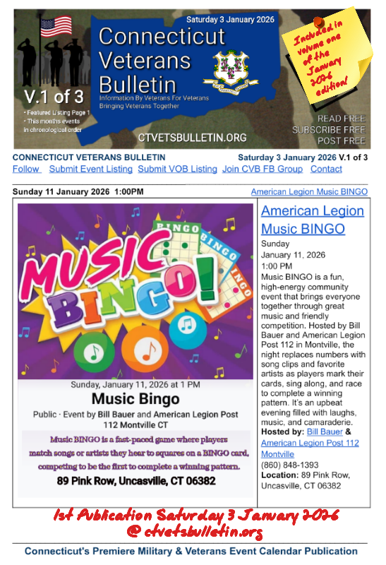 American Legion Music BINGO