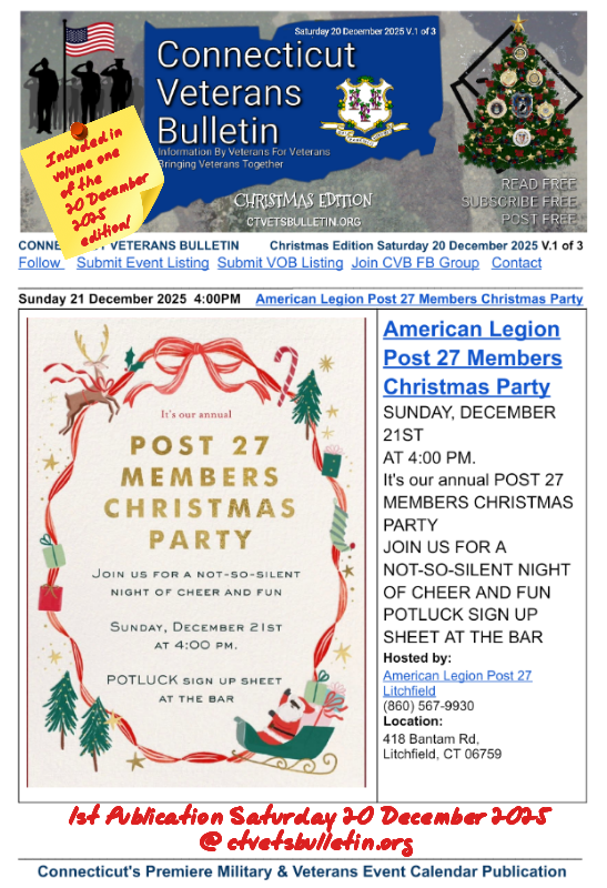 American Legion Post 27 Members Christmas Party