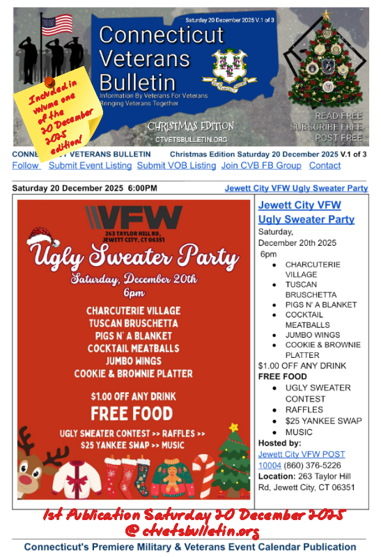 Jewett City VFW Ugly Sweater Party