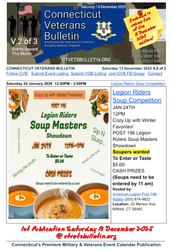 Legion Riders Soup Competition