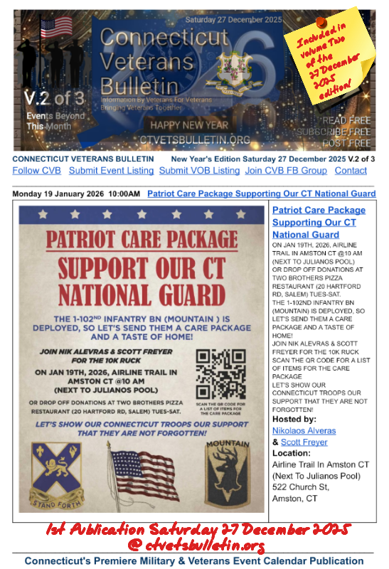 Patriot Care Package Supporting Our CT National Guard