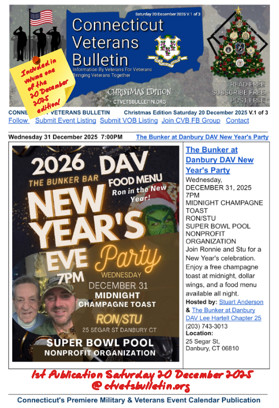 The Bunker at Danbury DAV New Year's Party