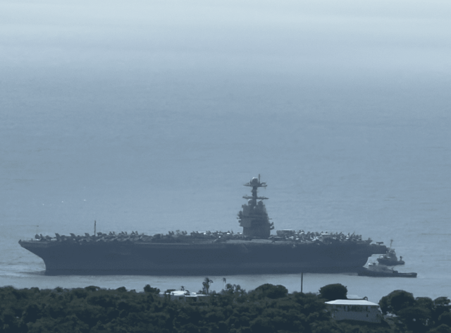 USS Gerald R. Ford Visits St. Thomas as Carrier Strike Group Operates in Caribbean for R&R and Regional Operations