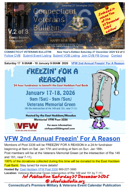 VFW 2nd Annual Freezin' For A Reason
