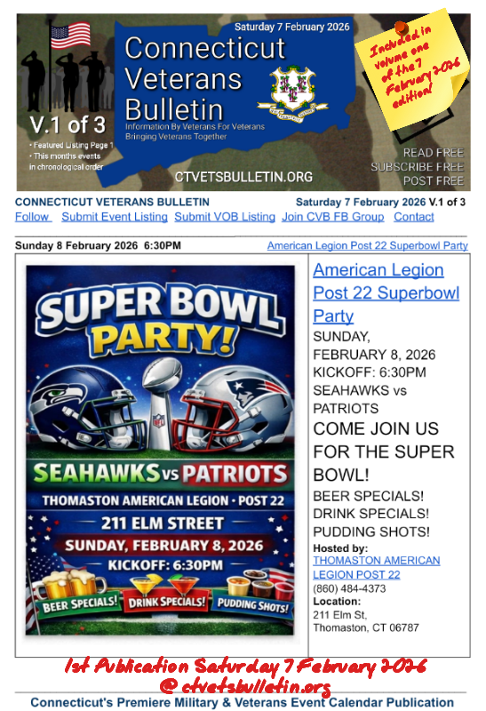 American Legion Post 22 Superbowl Party