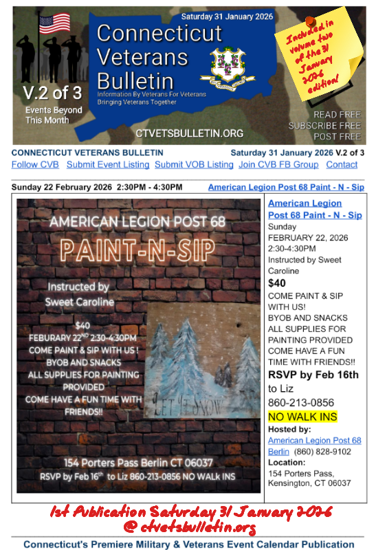 American Legion Post 68 Paint - N - Sip