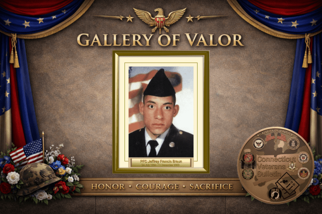Army PFC Jeffrey Francis Braun, CVB Gallery of Valor